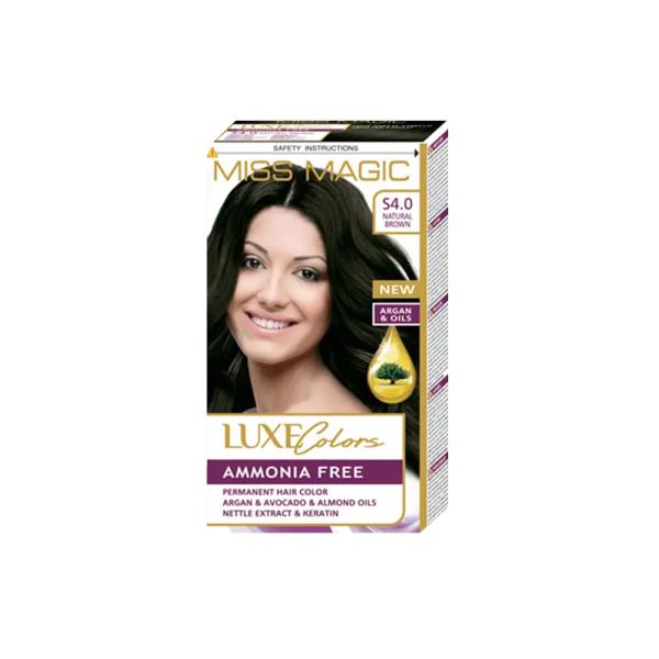 LUXE HAIR COLOR MISS MAGIC S 4.0-NATURAL BROWN