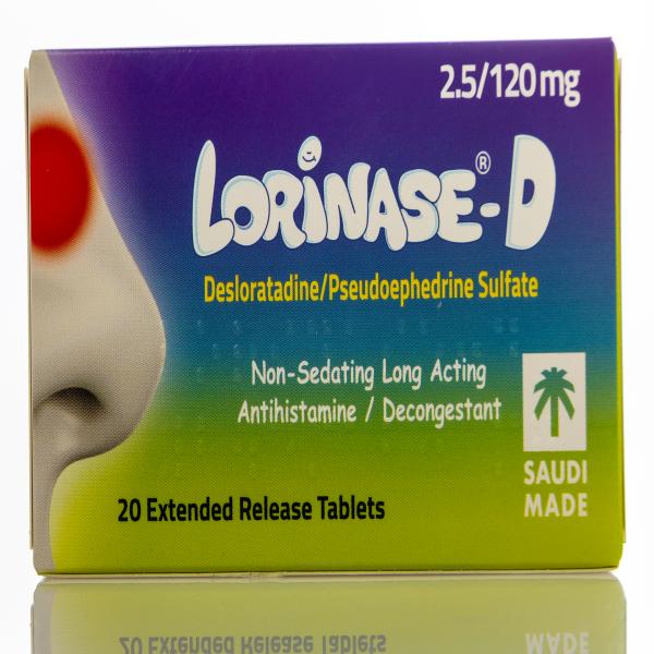 LORINASE-D 2.5/120 MG 20 TABLETS