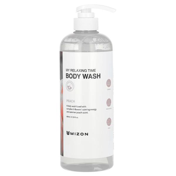 MIZON BODY WASH PEACH 800 ML