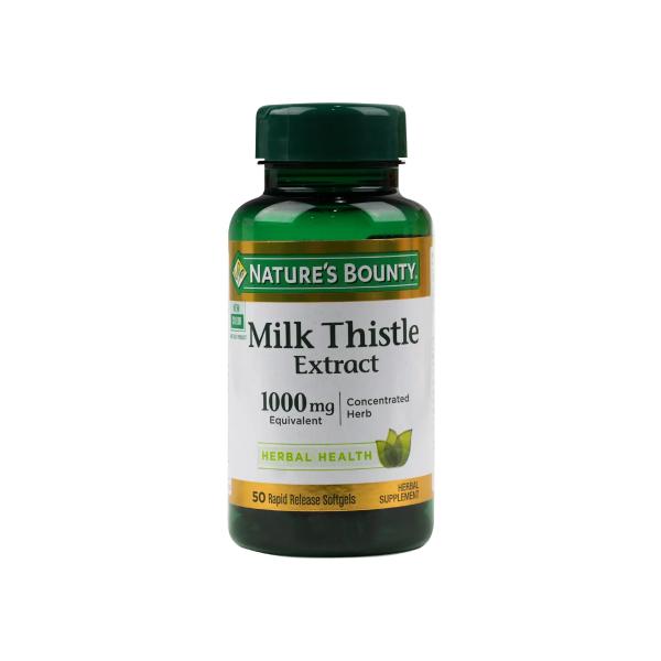 NATURES BOUNTY MILK THISTLE 1000 MG 50 SOFTGELS