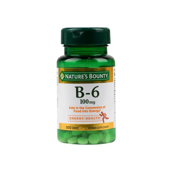 NATURES BOUNTY VITAMIN B-6 100 MG 100 TABLETS