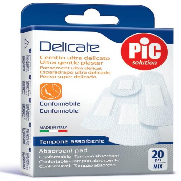 PIC PLASTER DELICATE MIX ANTIBACTER 20'