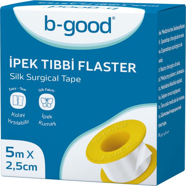 B-GOOD SILK SURGICAL TAPE 5M X 2.5CM