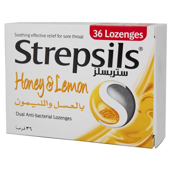 STREPSILS EXTRA HONEY & LEMON 36 LOZENGES